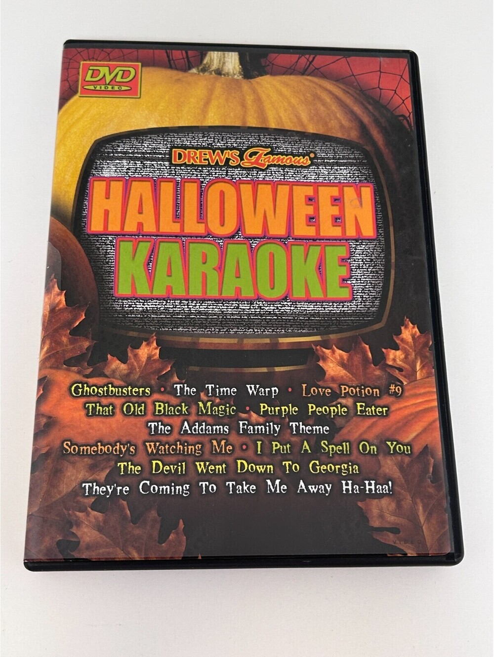 Drews Famous Halloween Karaoke (DVD, 2003) Ghostbusters The Addams Family Theme